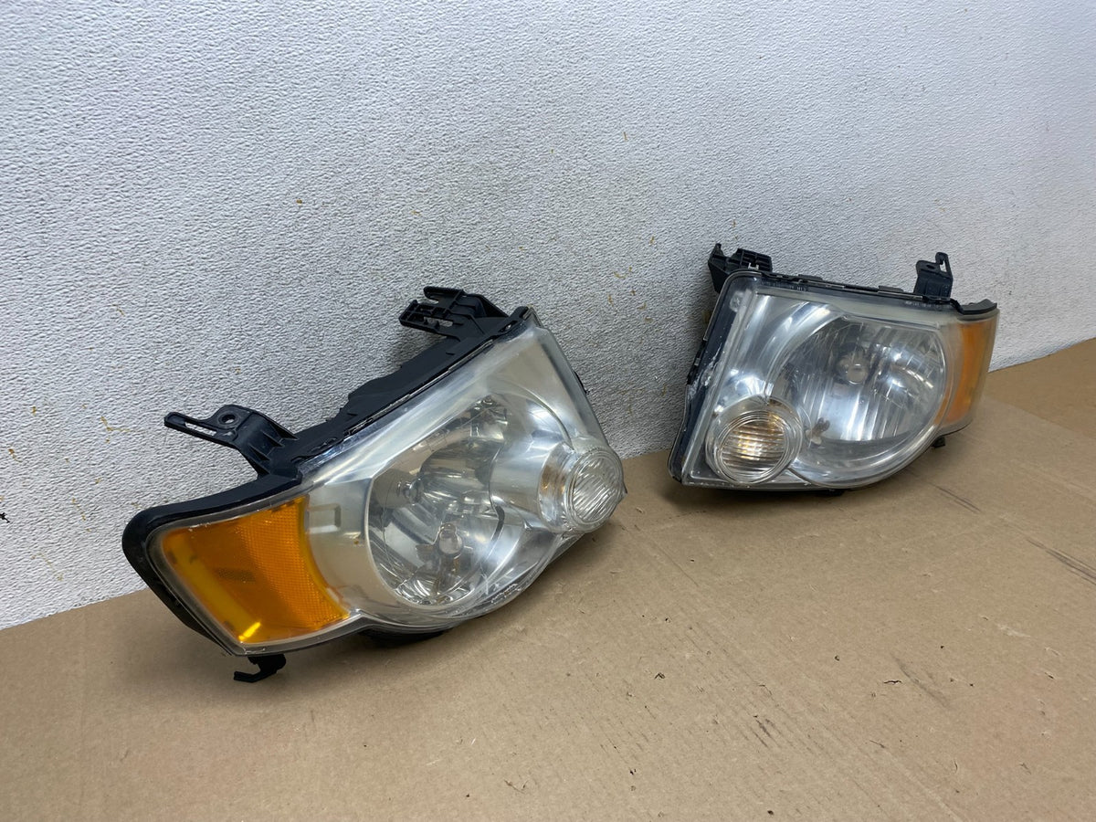 2008 to 2012 Ford Escape Headlights Left+Right Side Set Halogen AJ1965 DW2