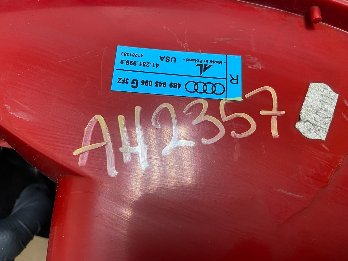 1999-2001 Audi A6 Wagon Right Passenger Rh Side Tail Light ah2357 DG6