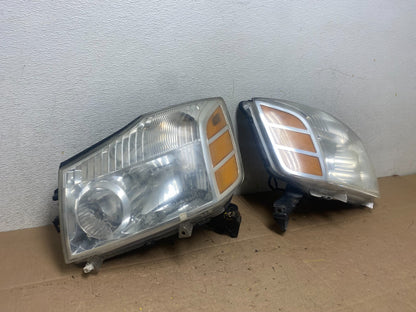 2004 to 2007 Nissan Armada Left+Right Side Set Headlights Oem M4135 DW2