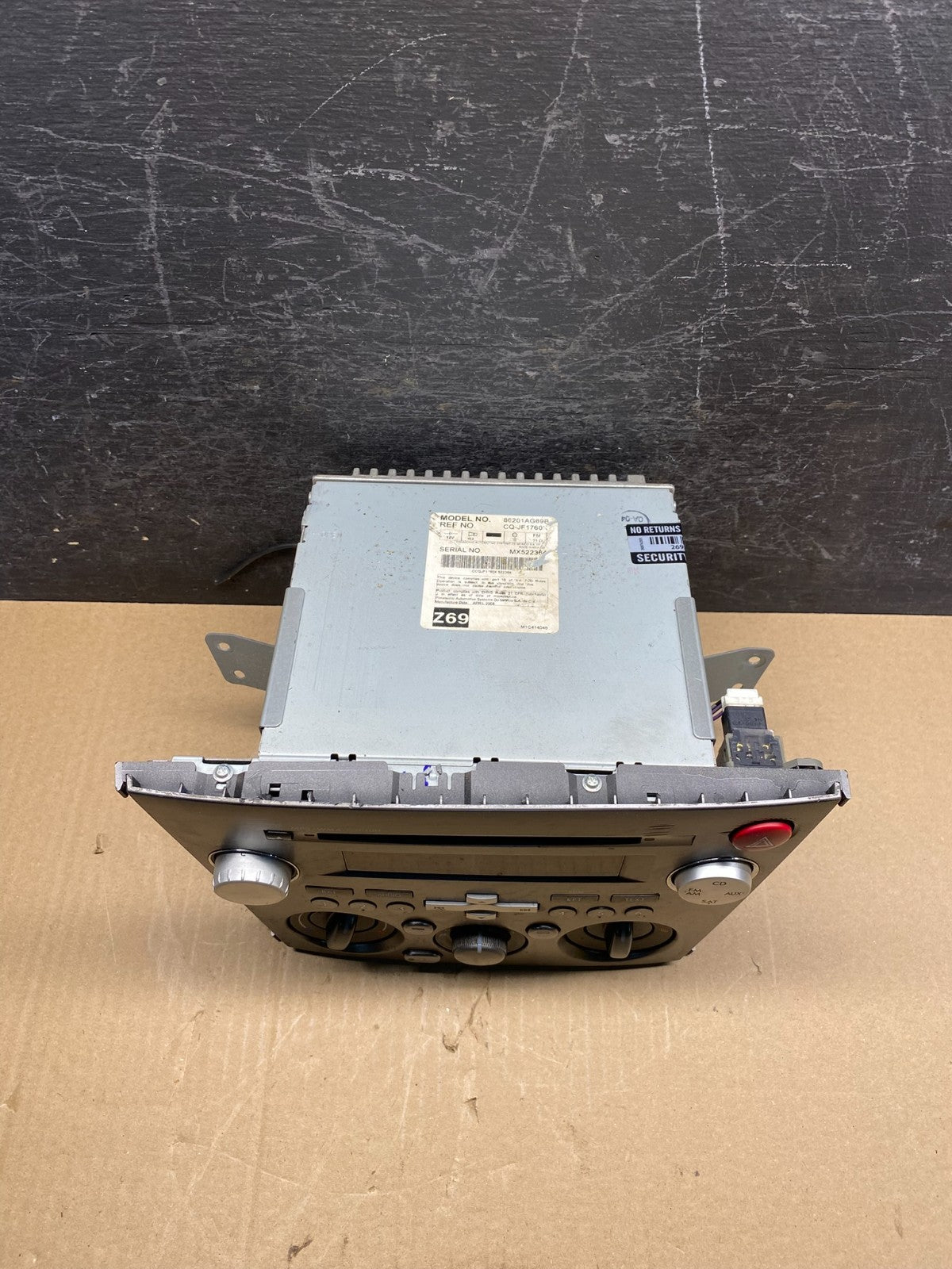 2007 - 2009 Subaru Legacy Outback Audi Radio CD Player ah7409 DG3