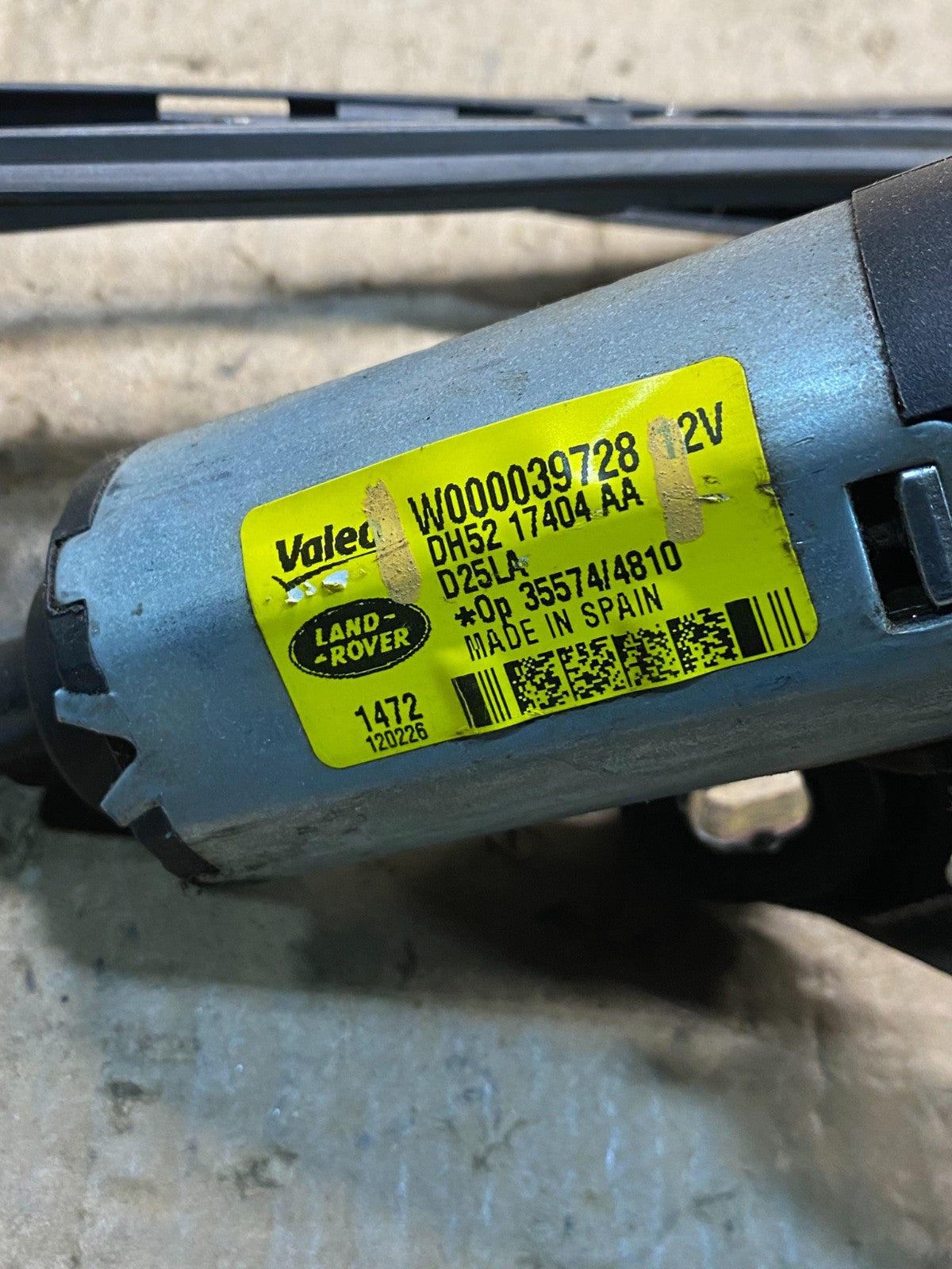2008 - 2015 Land Rover Lr2 Rear Glass Windshield Wiper Motor OEM AB0367 DG6