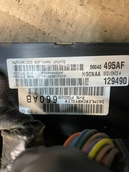 2003 Dodge Dakota 4.7L Engine Computer Module ECM ECU 56040495af U1929 DG3