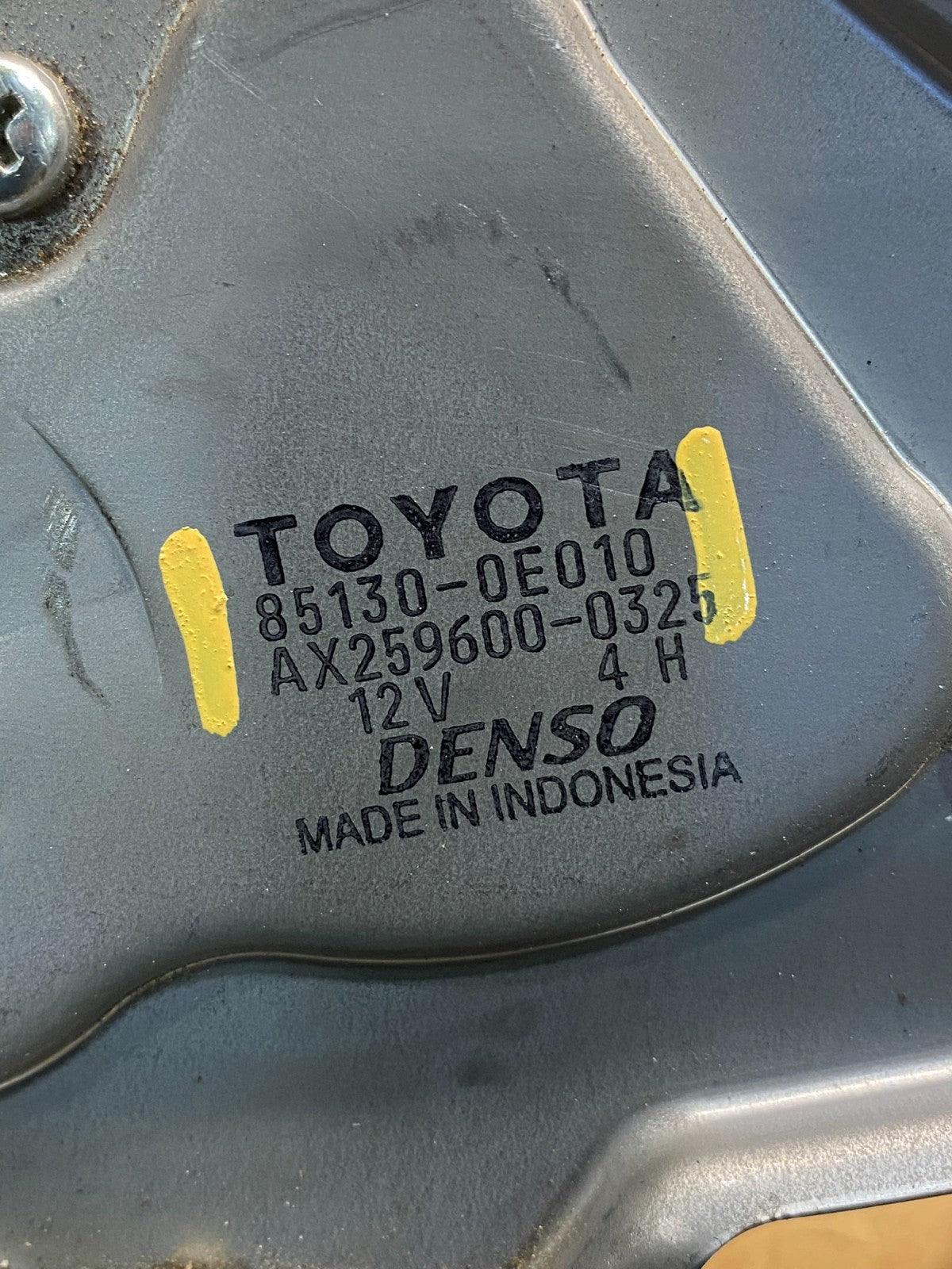 2001 to 2007 Toyota Highlander Rear Wiper Motor AC7974 DG5