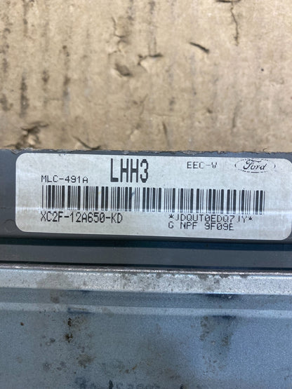1999 Ford Van E150 E250 4.2L Engine Computer Ecm Ecu xc2f-12a650-kd AC0755 DG2