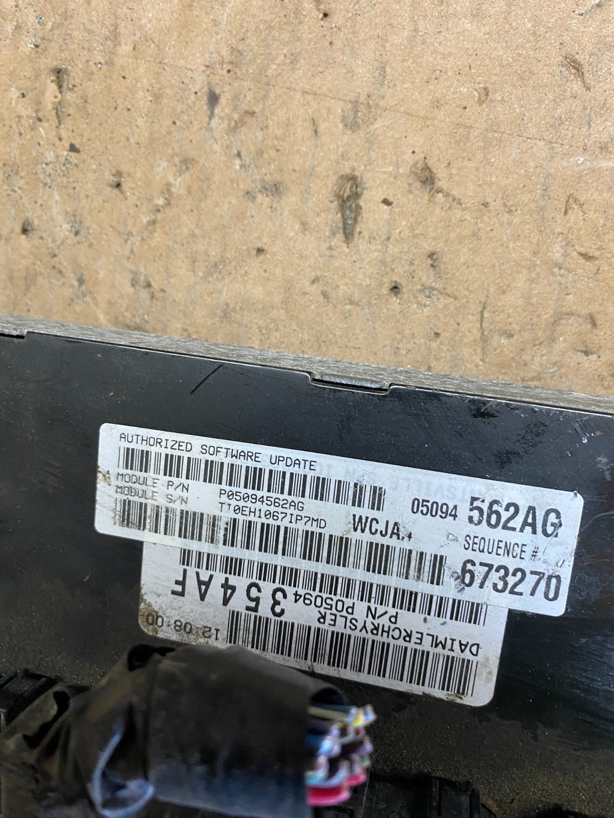 2007 Dodge Dakota 4.7L Engine Computer Module ECM P05094562AG P6219 DG3