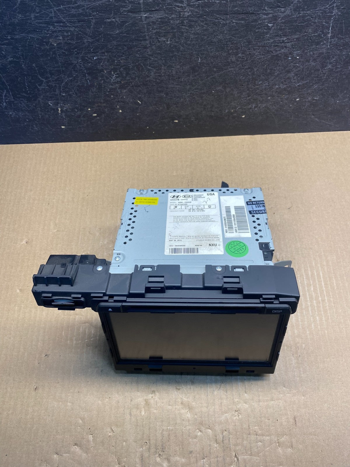 2015 to 2017 Hyundai Sonata Radio Navigation Screen Display AG3828 DG3
