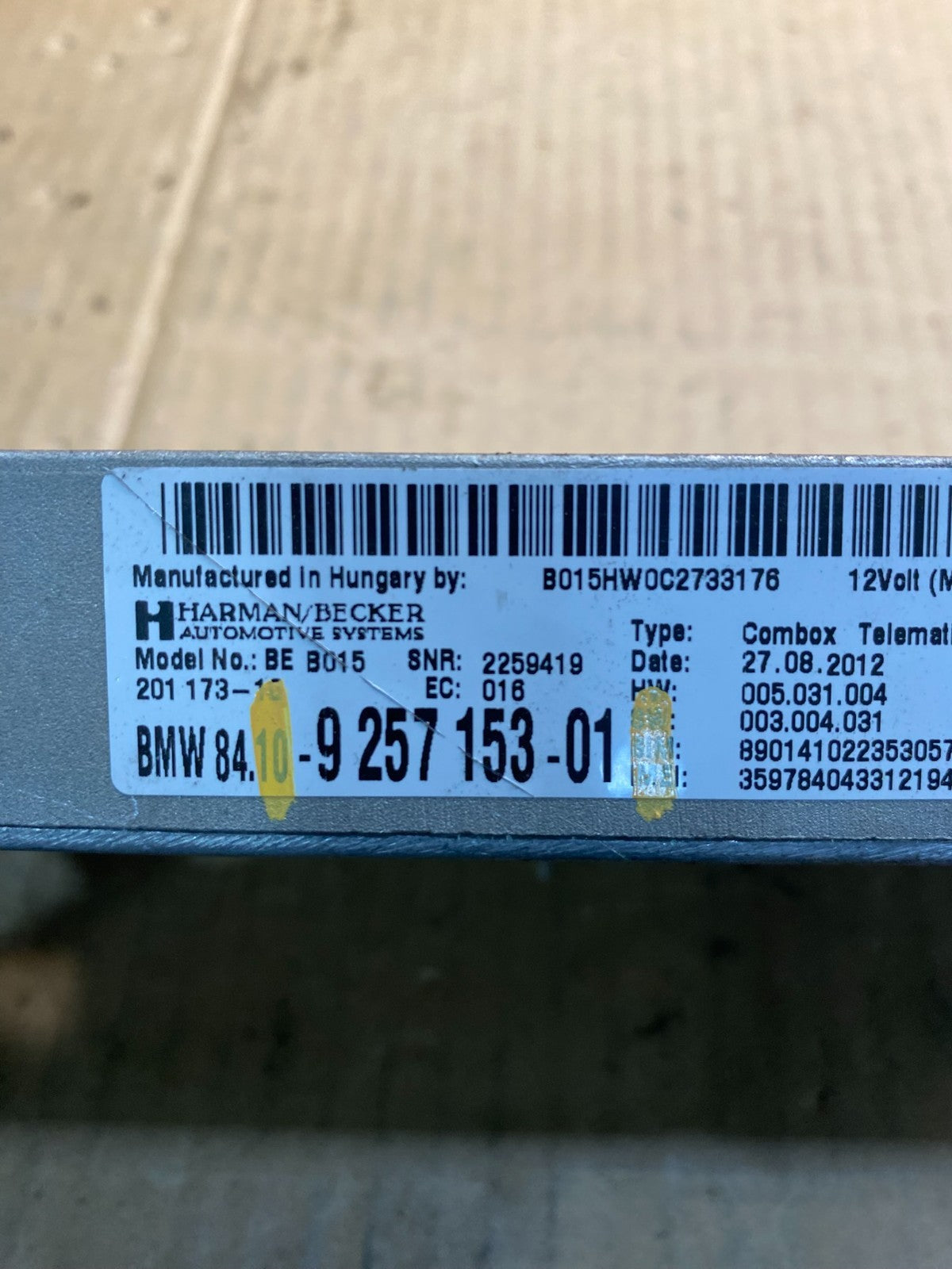 2011 to 2014 Bmw Bluetooth  Control Module Computer Telematics OEM AA7631 DG4