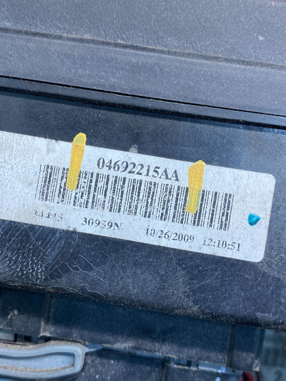 2009 Jeep Grand Cherokee Fuse Box Relay Panel Body Control Module BCM ah4747 DG6
