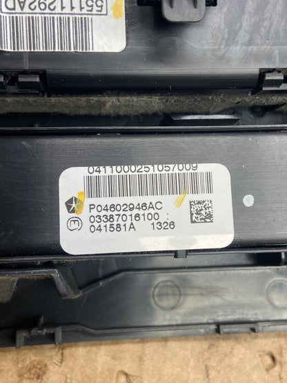 2009 to 2012 Dodge Ram 2500 Center Dash Radio Screen Climate Panel AE3861 DG5
