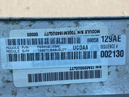 2011 Dodge Ram 5.7L Engine Computer p68058129ae ECM PCM ECU AF9041 DG2