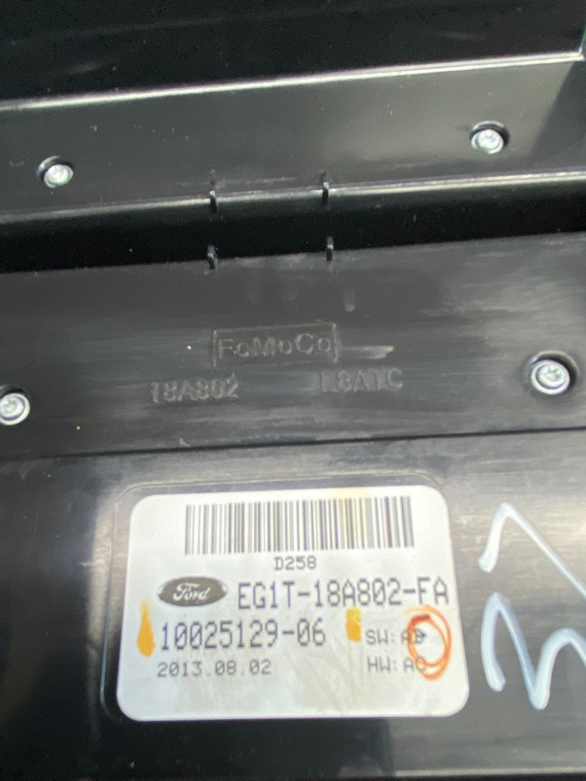 2014-2018 Ford Taurus Front Center Console Climate Radio Control Panel AC9099 DG5