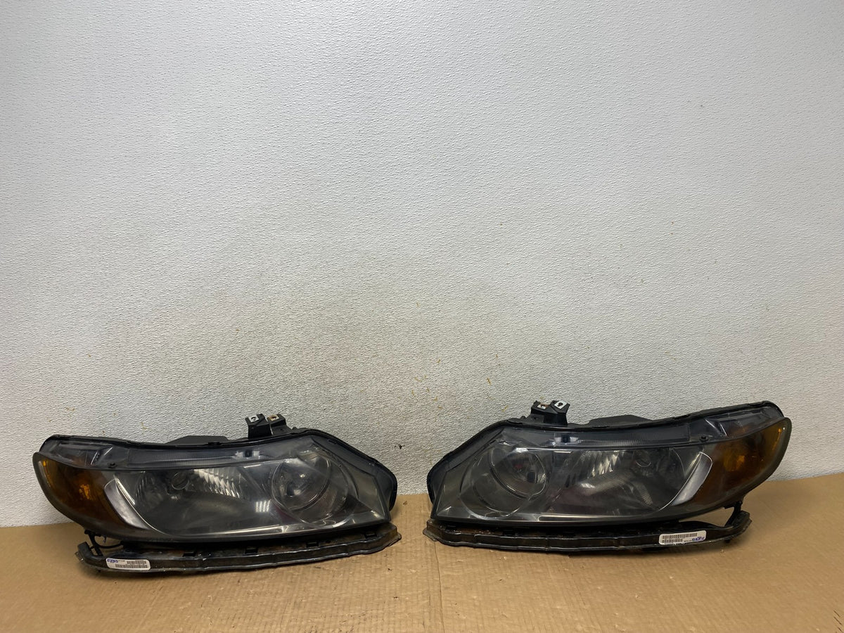 2006 - 2008 Honda Civic Sedan Headlights Halogen Left+Right DEPO AI6665 DW0