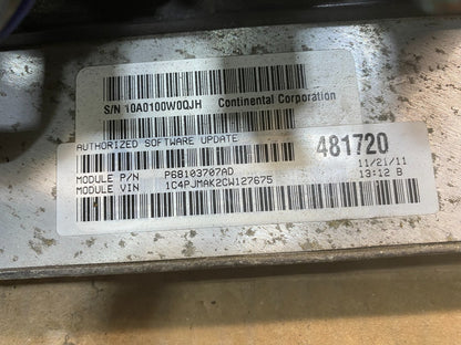 2012 Jeep Liberty 3.7L Engine Control Unit ECU ECM P68103707AD OEM AC0688 DG2