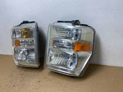 2008-2014 Ford Econoline E150 E250 E350 Left+Right Headlights AF8193 DW1