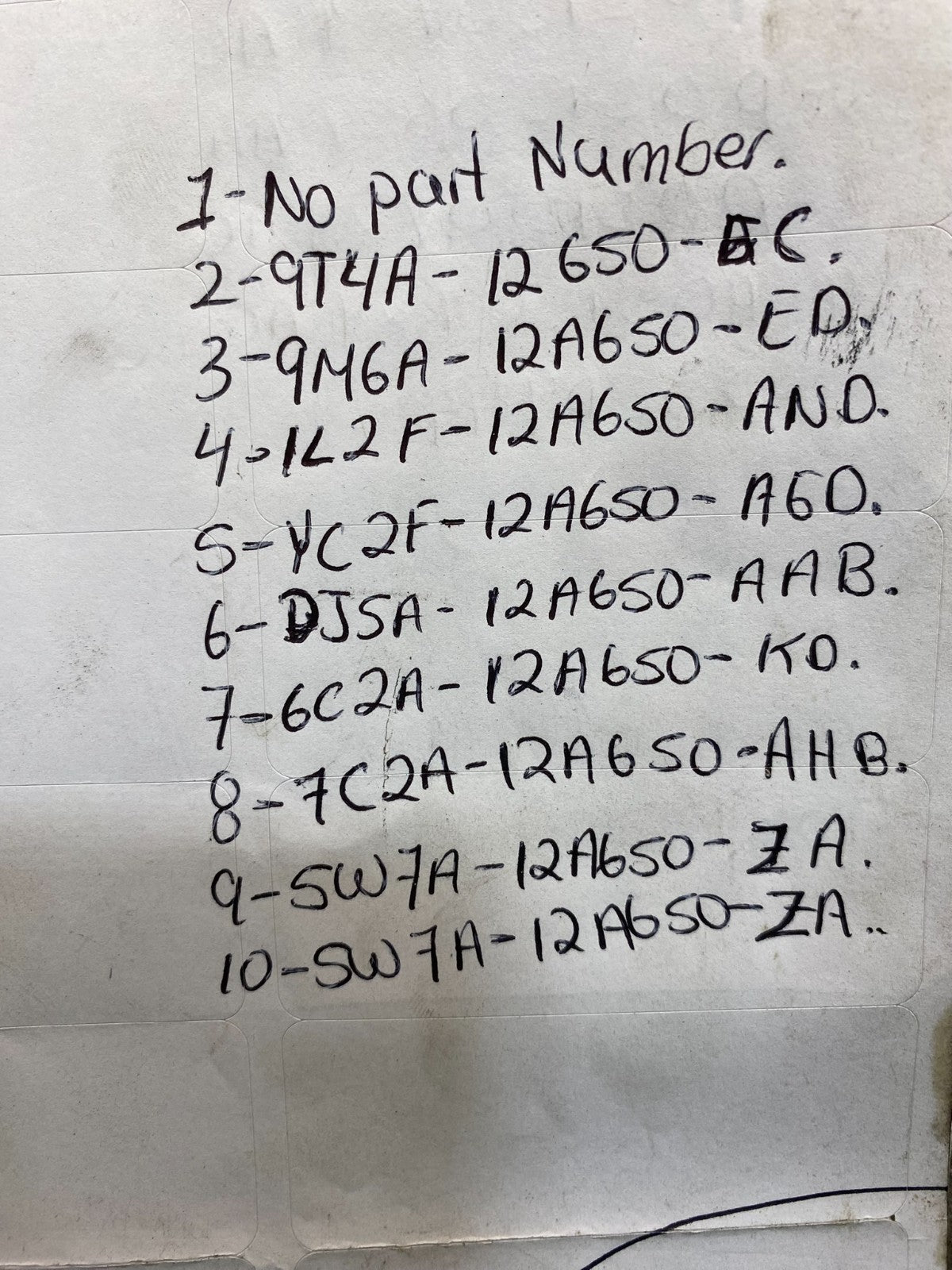 Mix of 10 Ford ECM Engine Computer Module AH7021 PS2
