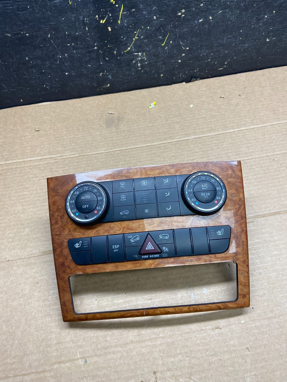 2007-2012 Mercedes X164 GL350 GL450 Climate Control Bezel Wood Switch W0125 DG0