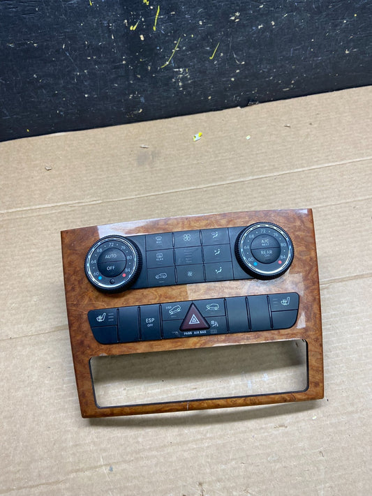 2007-2012 Mercedes X164 GL350 GL450 Climate Control Bezel Wood Switch W0125 DG0