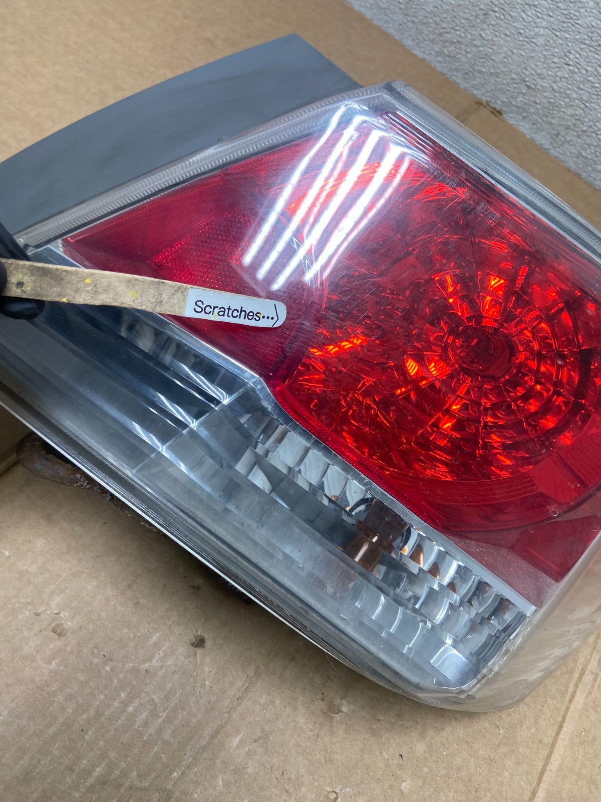 2008 to 2012 Honda Accord Sedan Tail light Right Passenger RH Side AA1172 DW3