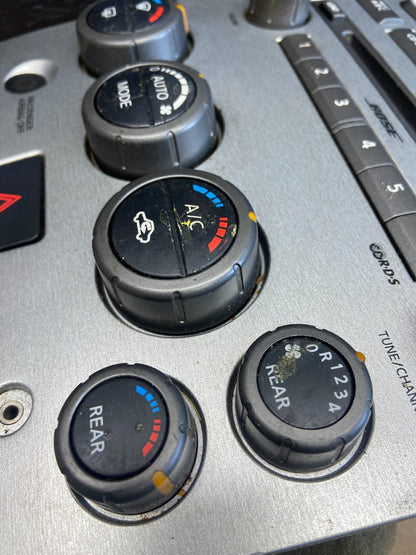 2004 to 2007 Nissan Armada Bose Radio CD Player A/C Climate Control OE AB9709 DG3