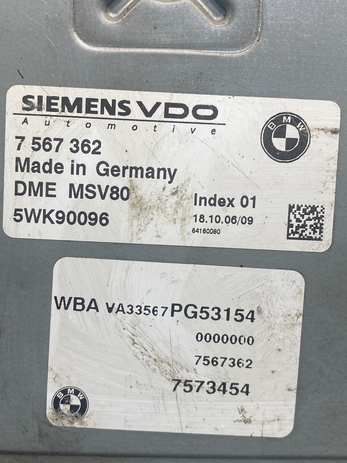 2007 to 2010 Bmw 323i Ecm Ecu Engine Computer AH7184 DW2