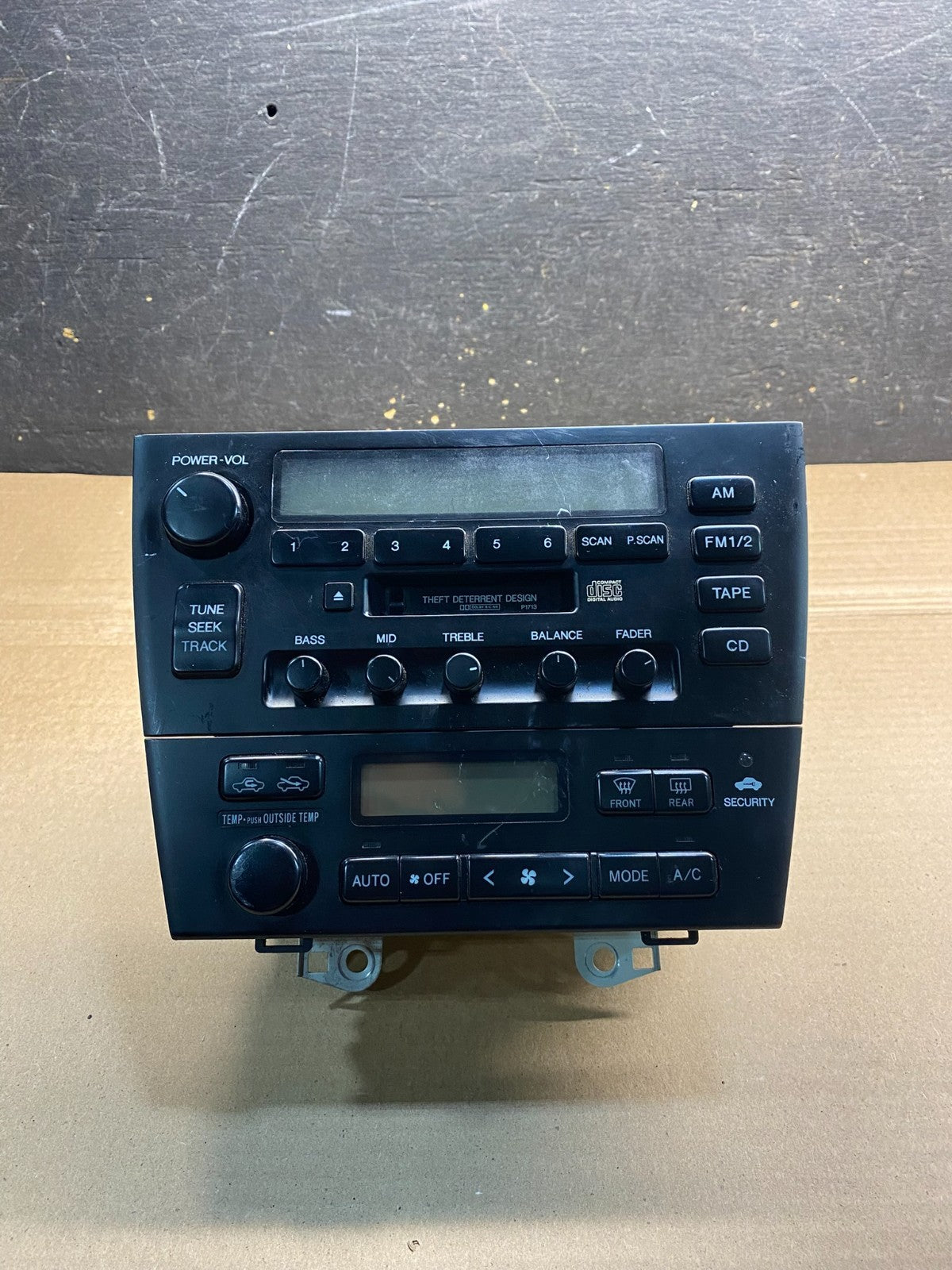 1997 Lexus Es300 Radio Receiver Tape Casette Climate Control OEM aa3240 DG0