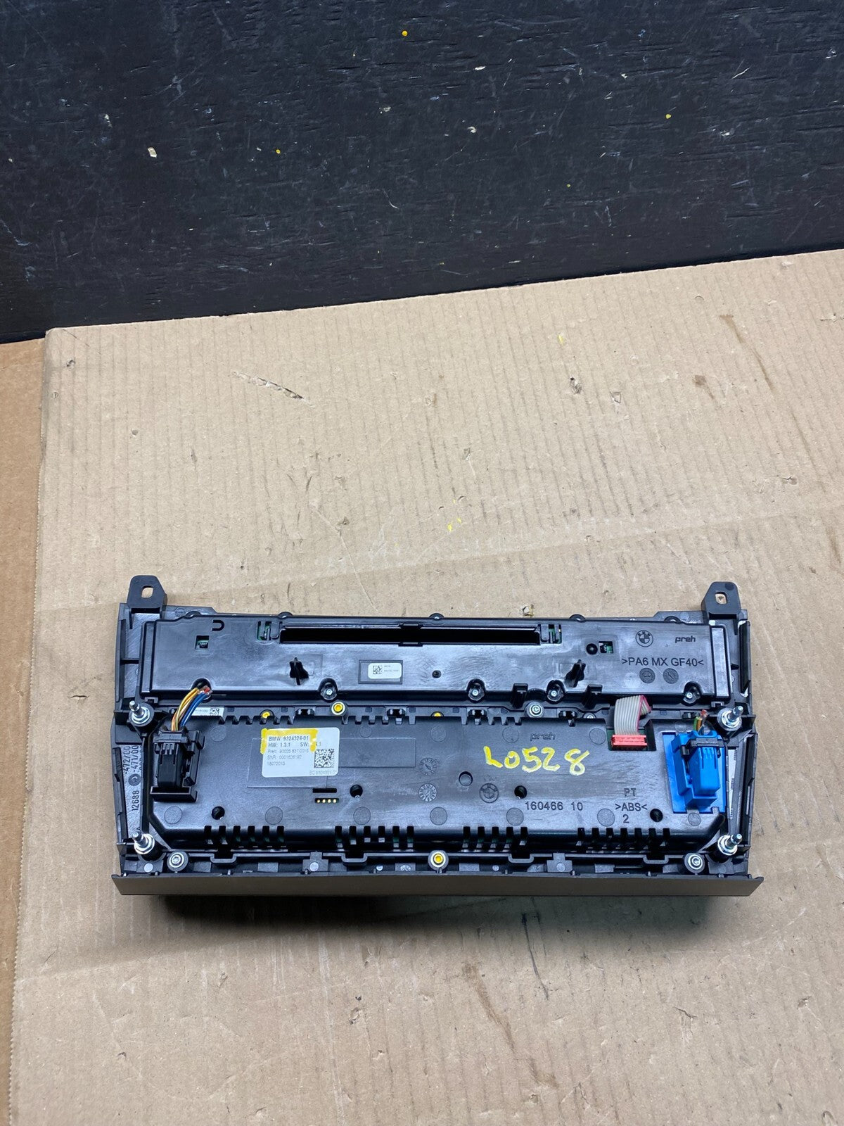 2011 to 2016 Bmw 528i Ac Heater Radio Panel Climate Control 9324324-01  L0528 DG6