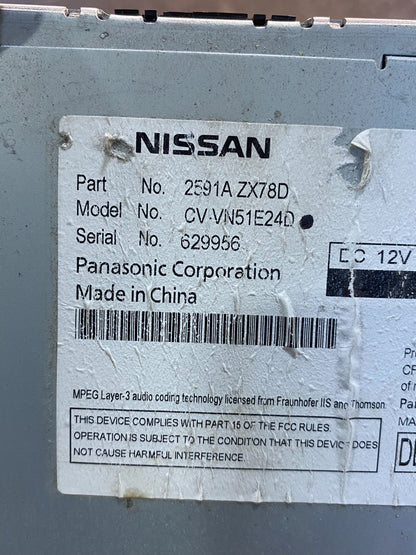 2010 - 2014 Nissan Maxima Radio CD Navigation AD3588 DG6