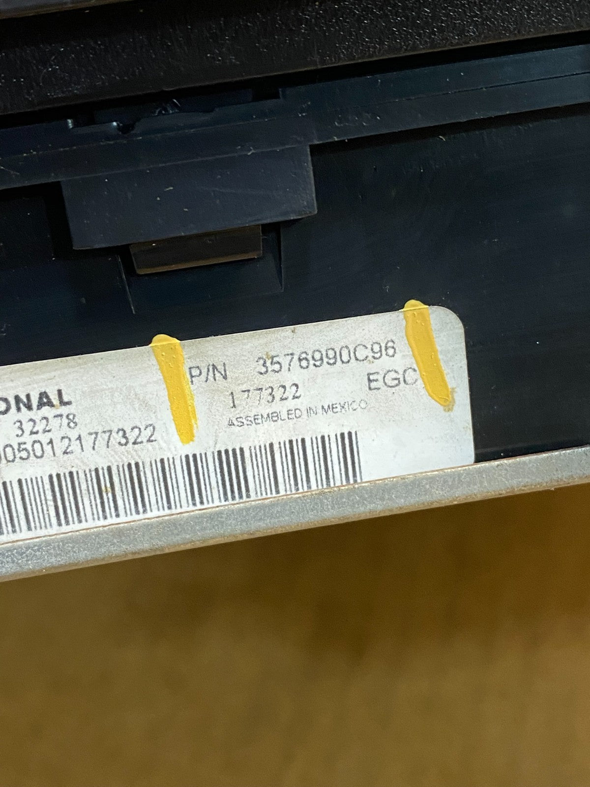 2010-2016 International DURASTAR Speedometer Cluster P/N 3576990c96 AH7162 DG5