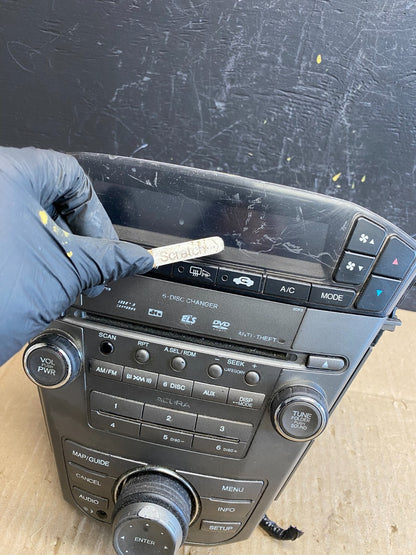 2007 to 2009 Acura Mdx Radio Stereo 6 CD Player Climate Control Pan OEM AB9628DG1