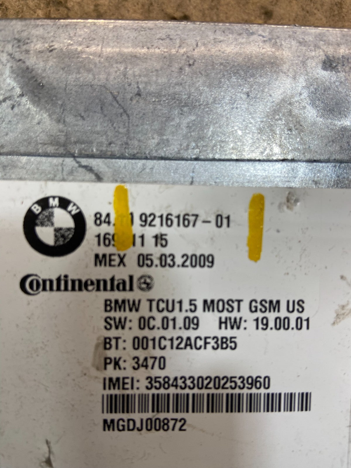 2009 to 2015 Bmw Bluetooth  Control Module Computer Telematics OEM Z0806 DG4