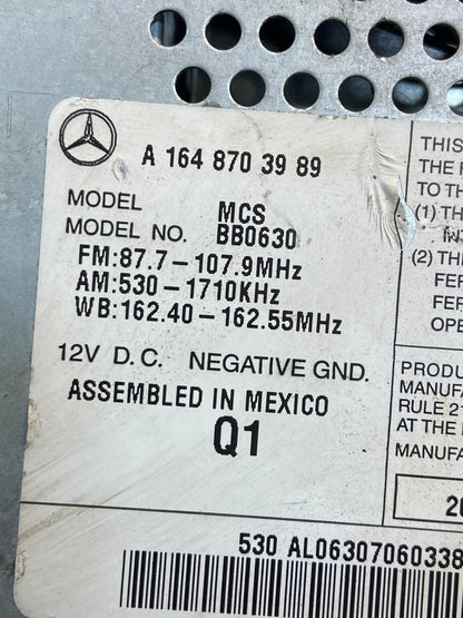 2006 2007 2008 Mercedes ML350 GL450 Radio Navigation Screen Display ae4551 DG6