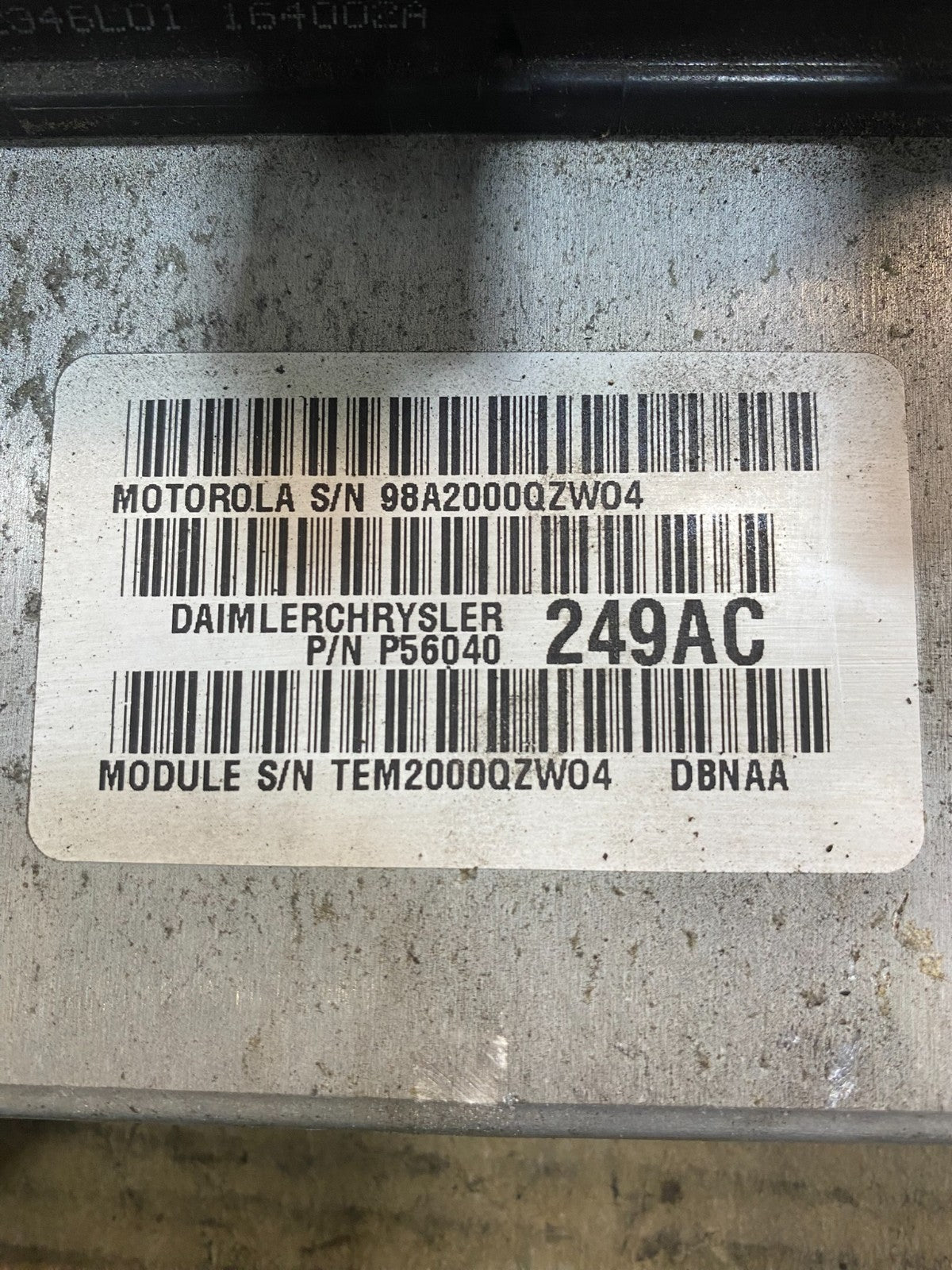 2001 Dodge Durango 4.7L  Engine Computer Module ECU PCM ac4476 DG2