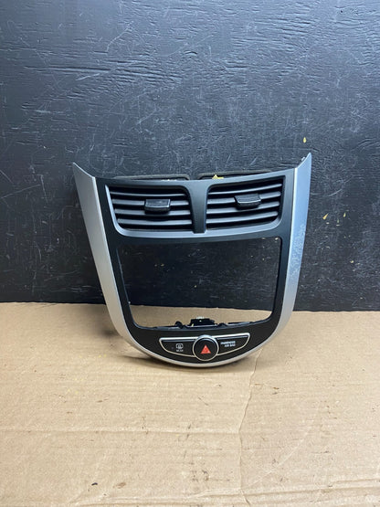 2012 to 2017 Hyundai Accent Center Radio Bezel Air Vent Panel AF1919 DG0