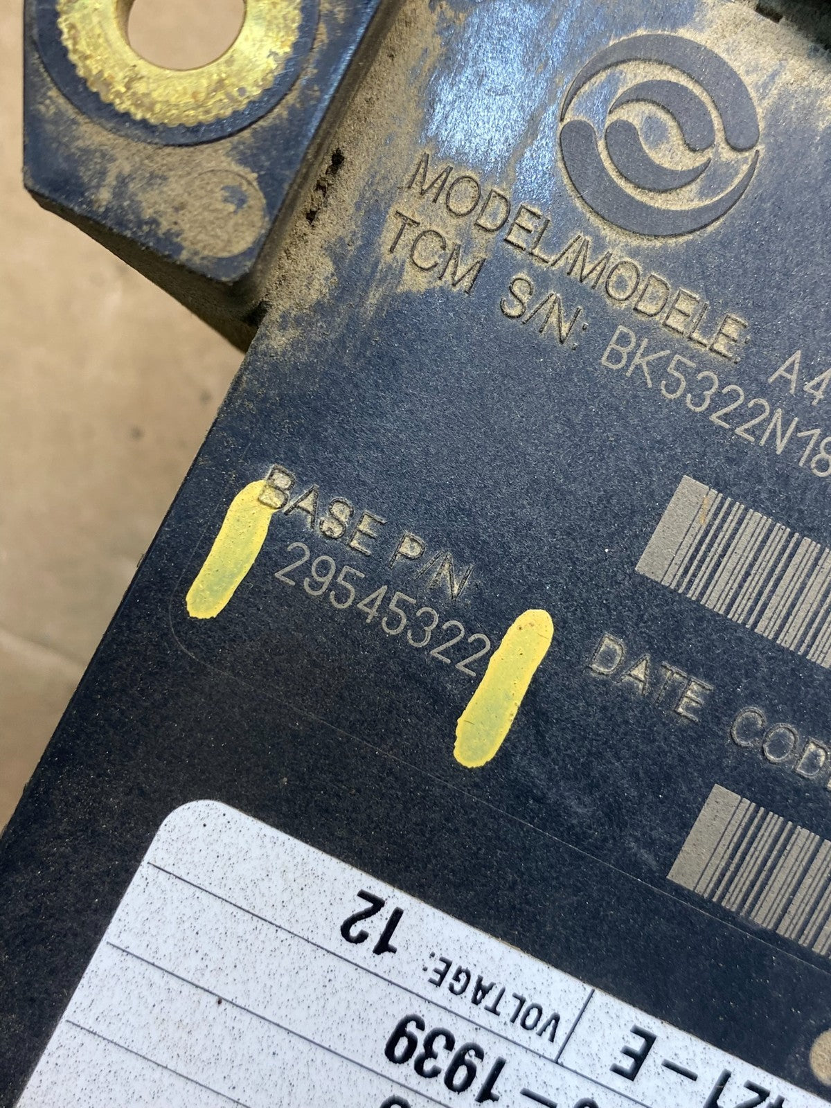 Allison Transmission Control Module 29545322 AI7203 DW2