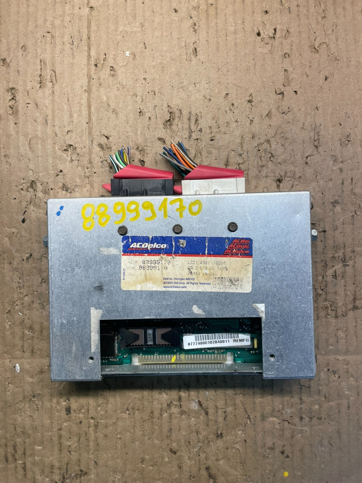 P1987 - 1992 Chevrolet Cavalier Ecu Engine Control Module Unit Ecm OEM S2462 DG0