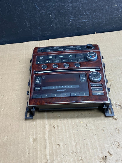 2005 to 2006 Infiniti G35 Radio Player Climate Control Panel Bezel AE1753 DG3