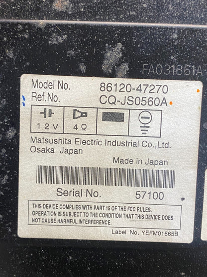 2006 to 2009 Toyota Prius Radio AM/FM CD Player af7847 DG6