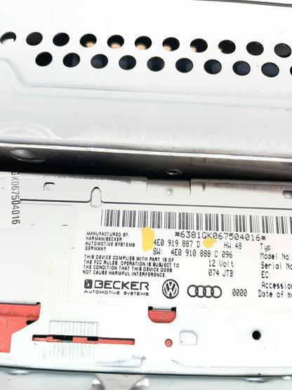 2007 - 2012 Audi A6 Radio Receiver Audio Control Module 3 Pcs Set OEM ab7813 DG4