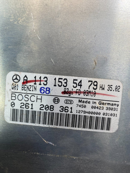 2003 2006 Mercedes R230 SL500 ECU ECM Engine Control Module AE7542 DW2