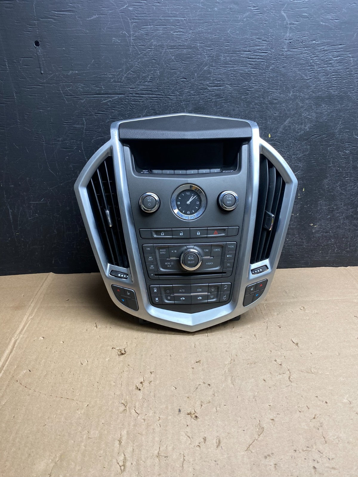 2010-2012 Cadillac SRX A/C Heater Radio Climate Control Panel Bezel OE AI6446 DW0