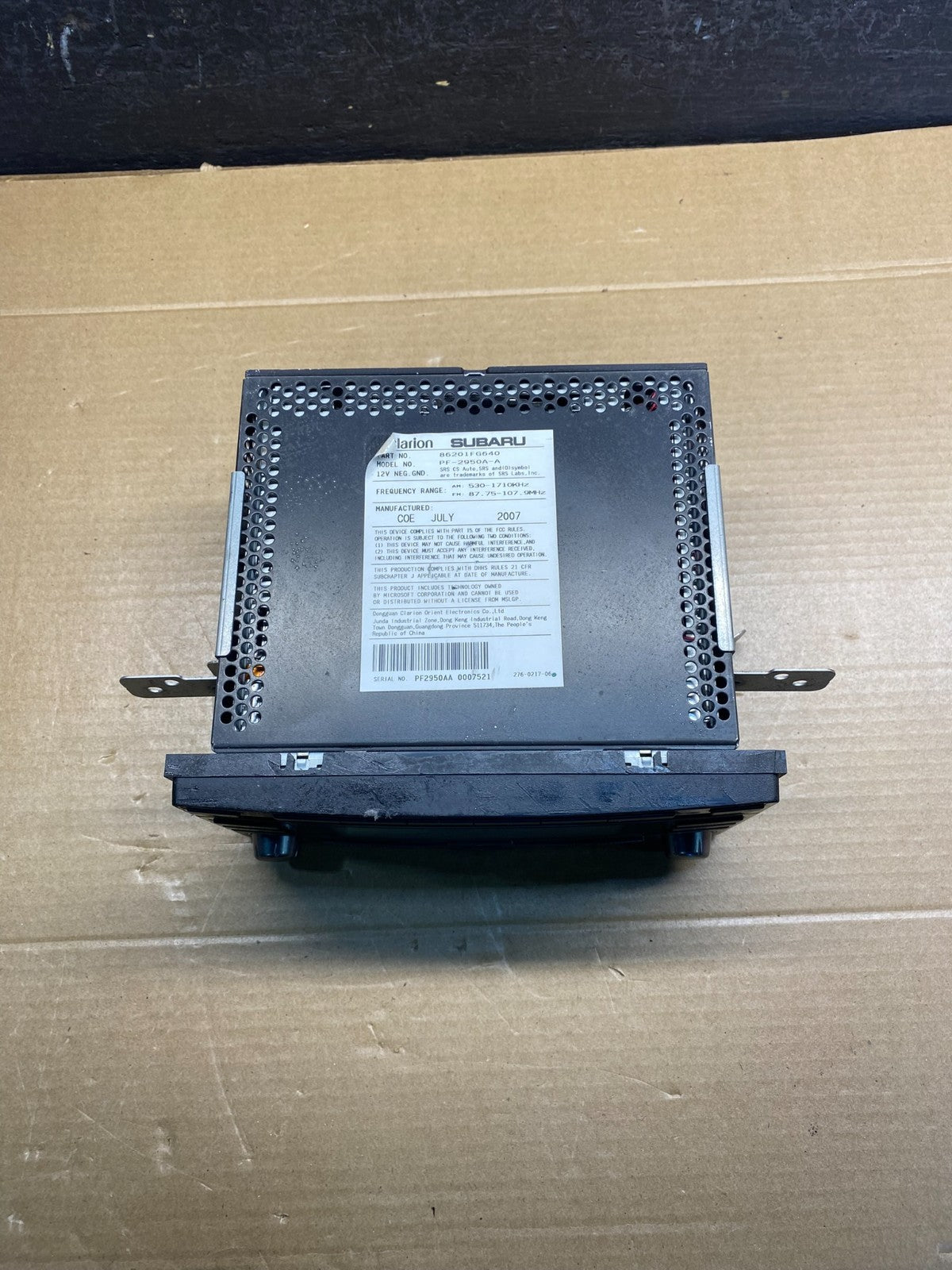 2008 - 2013 Subaru Impreza Radio AM/FM CD Player AD6606 DG3