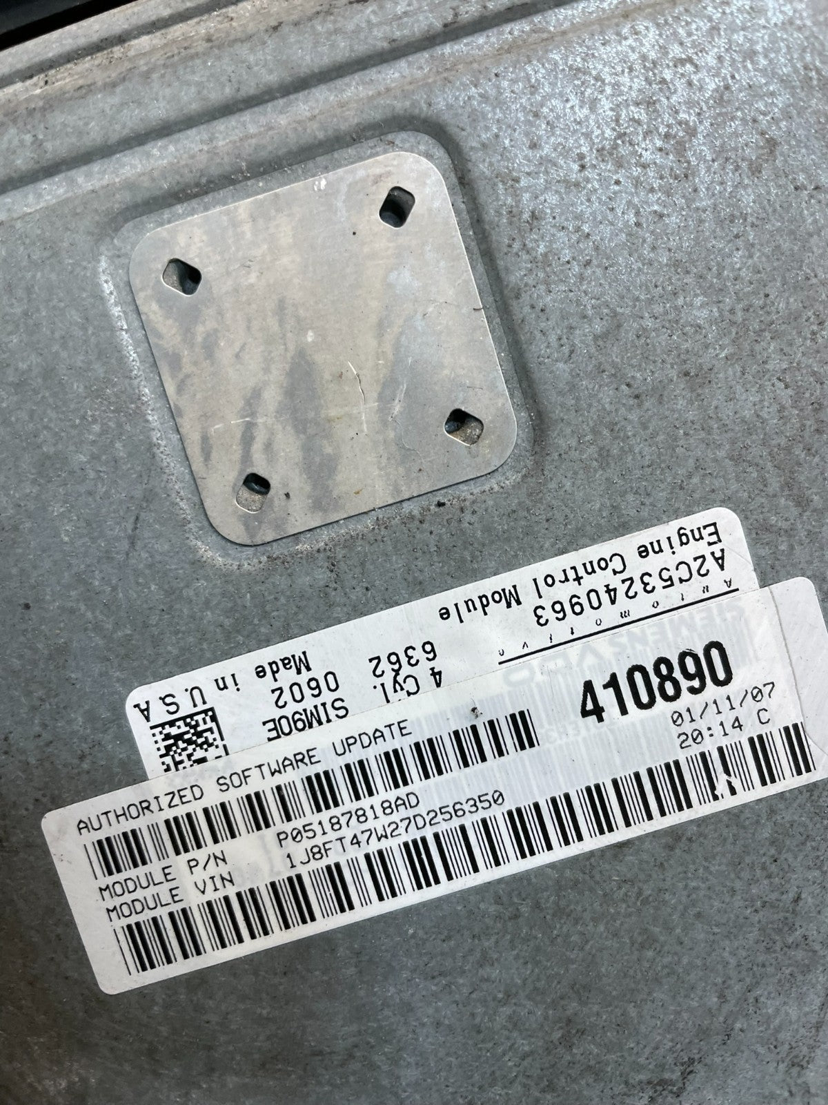 2007 2010 Jeep Compass Patriot 2.4L PCM ECM ECU Engine Computer Module w6705 DG3