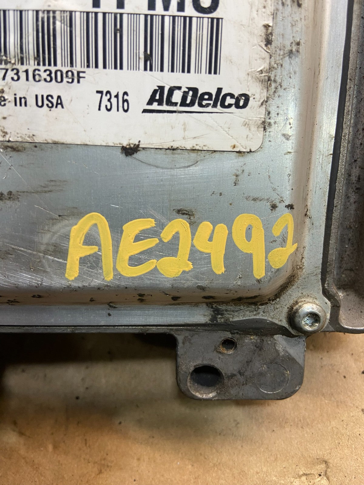 2008 Chevrolet Silverado 2500 5.3L Engine Control Module ECM ECU AE2492 DG3
