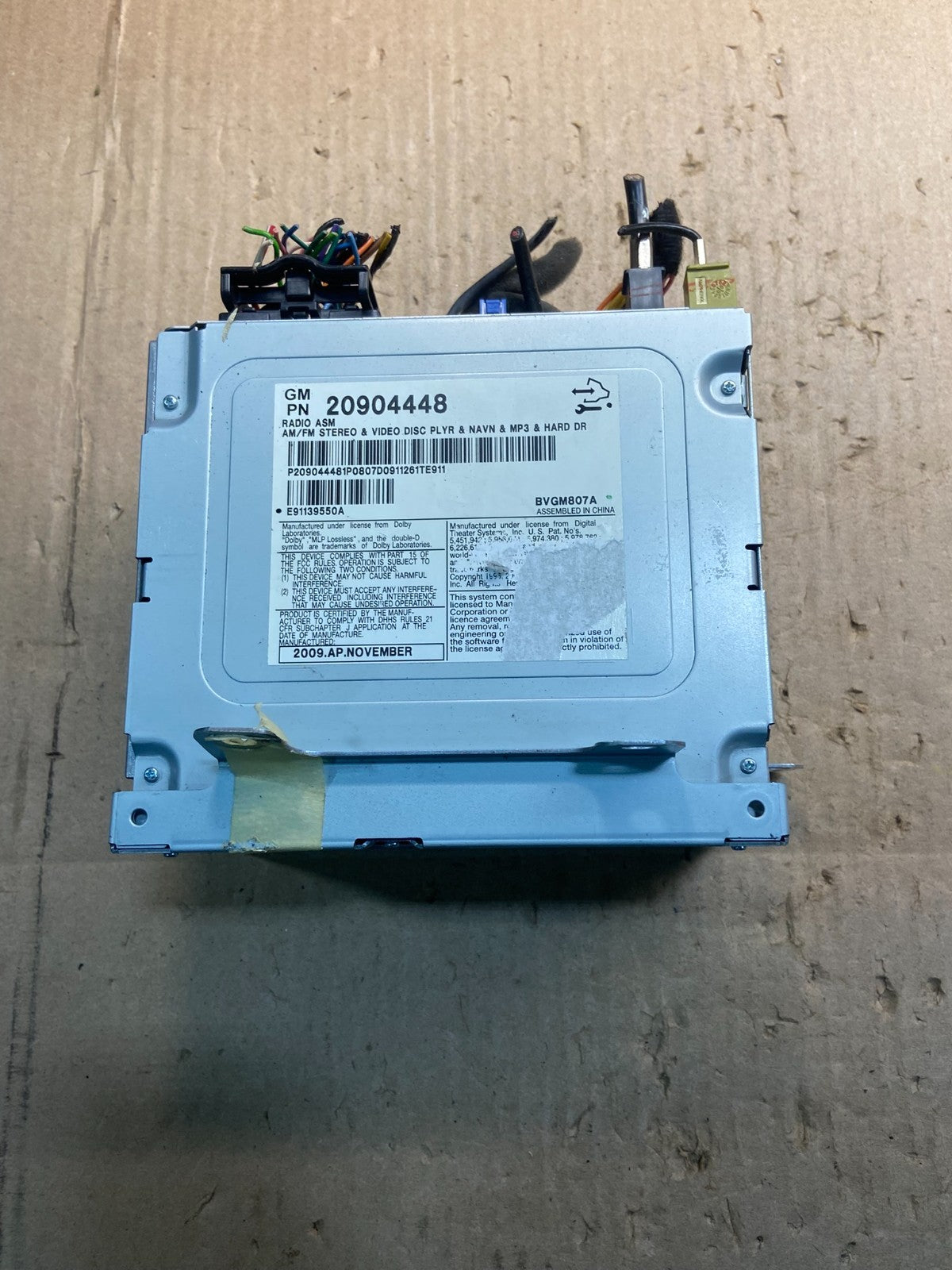 2008 2009 2010 Cadillac CTS Am Fm Cd Player Radio Receiver OEM Y7650 DG4