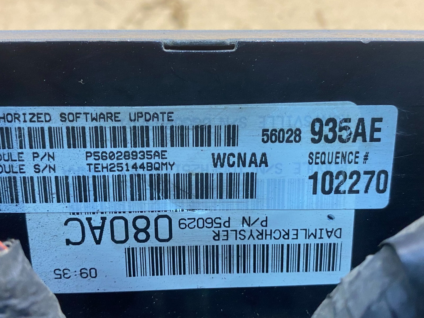 2005 Dodge Dakota 4.7L Engine Computer Module ECM ECU P56028935AE AD9973 DW2