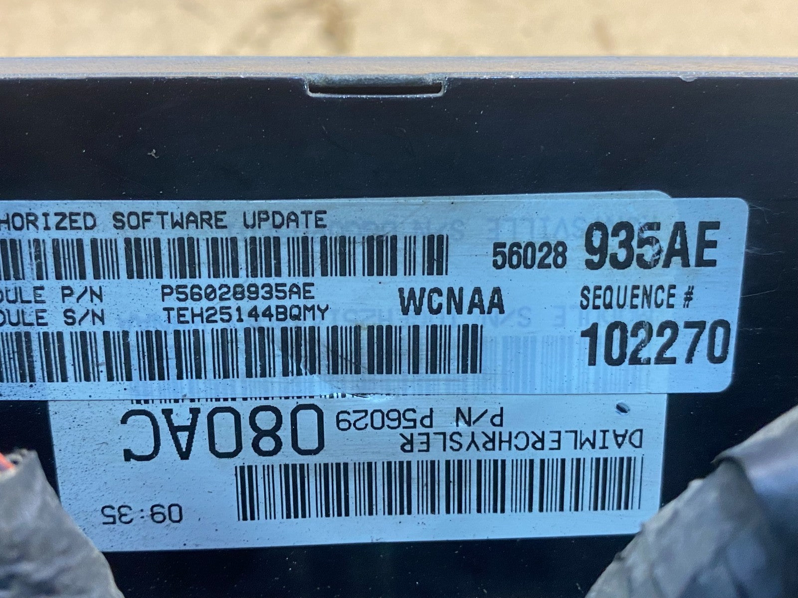 2005 Dodge Dakota 4.7L Engine Computer Module ECM ECU P56028935AE AD9973 DW2