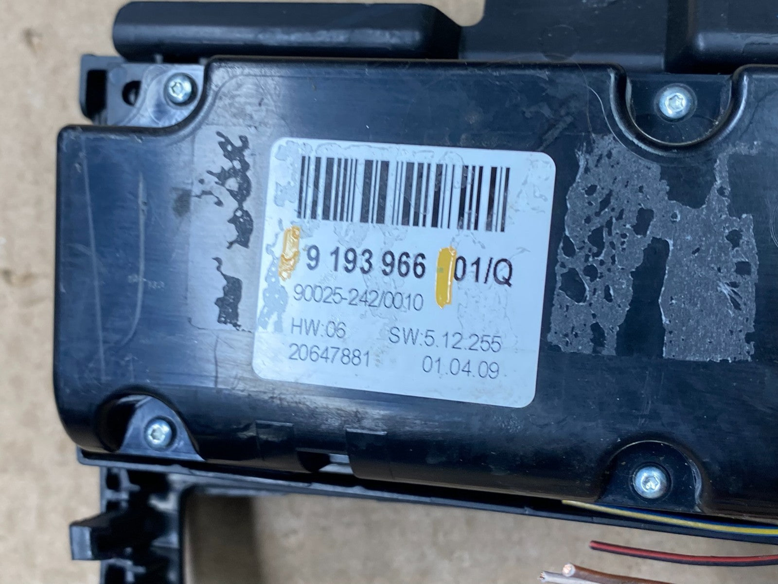 2007-2013 Bmw X5 AC Heater Climate Control Temperature Panel Trim Oem Y9995 DG7