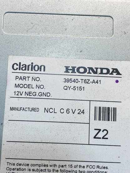 2017-2018 Honda Ridgeline AM FM Radio Screen Display Navi Air Vent AC7119 DG6