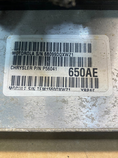 2000 Jeep Wrangler 2.5L Engine Control Module ECU ECM AC7033 DG2