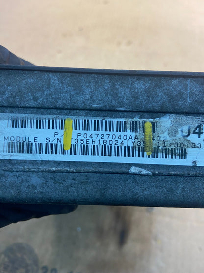 2001 Dodge Caravan Engine Computer Control ECM ECU p04727040aa Z8612 DG5